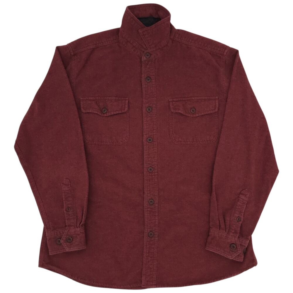 Grizzly Mountain Shirt Mens Large Red Flannel Button Up Long Sleeve Pockets